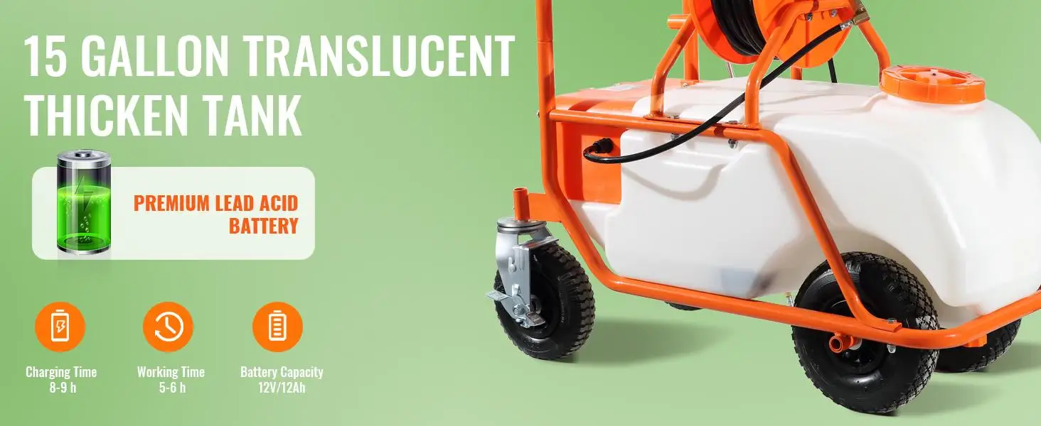 Battery Power of Vevor Garden Sprayer