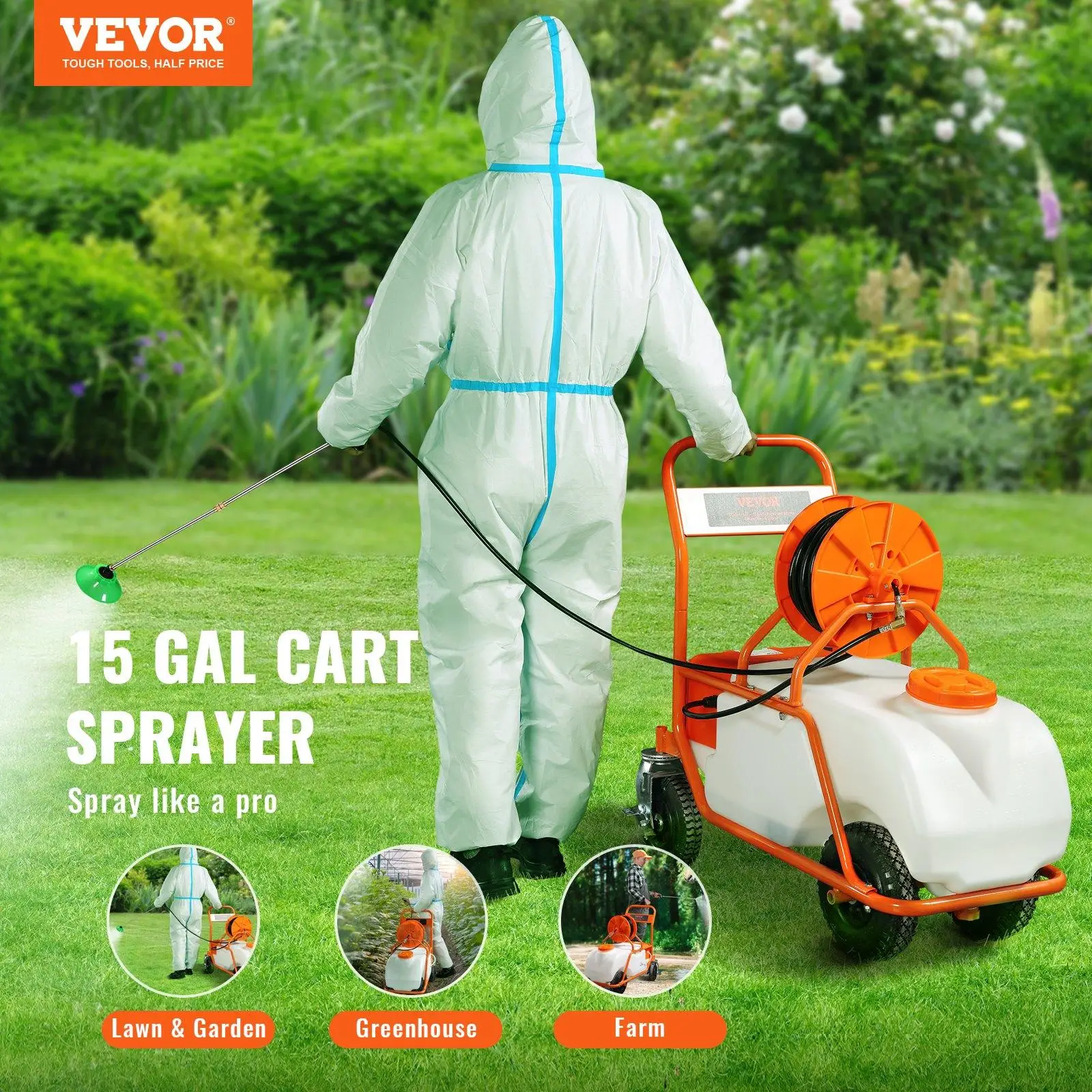 Liquid capacity of VEVOR Battery Powered Lawn Sprayer