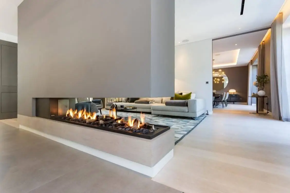 double-sided-divider fireplace