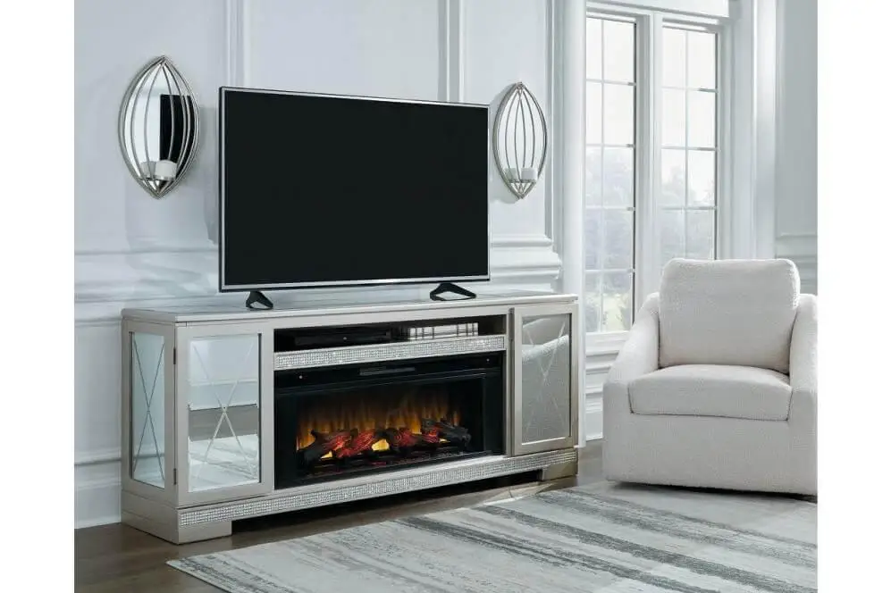electric fireplace with TV stand