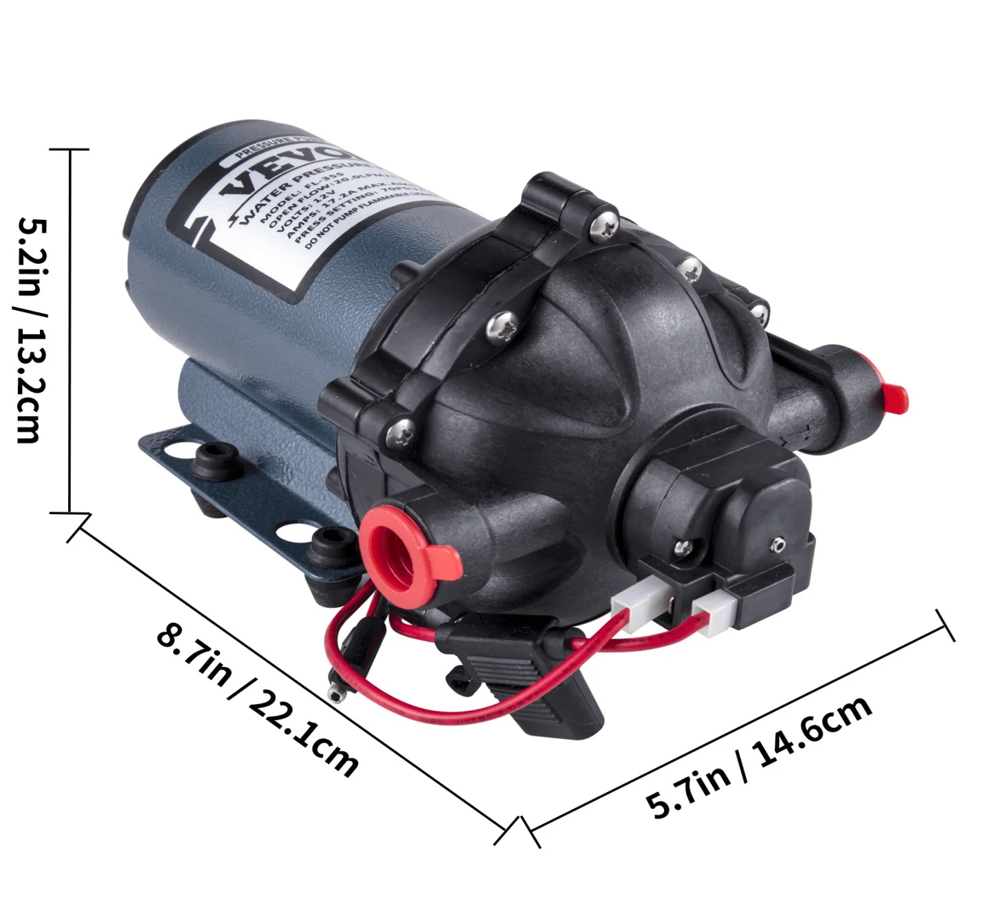 vevor 12v replacement water pump
