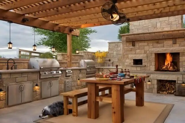 outdoor bbq installation