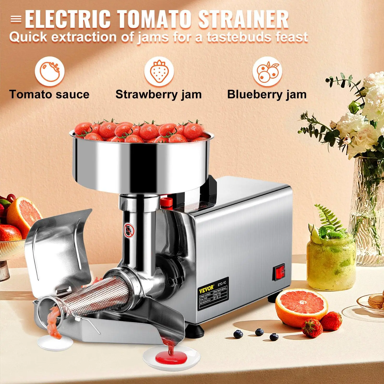 Best Commercial Electric Tomato Press & Strainer Sauce Machine VEVOR Blog