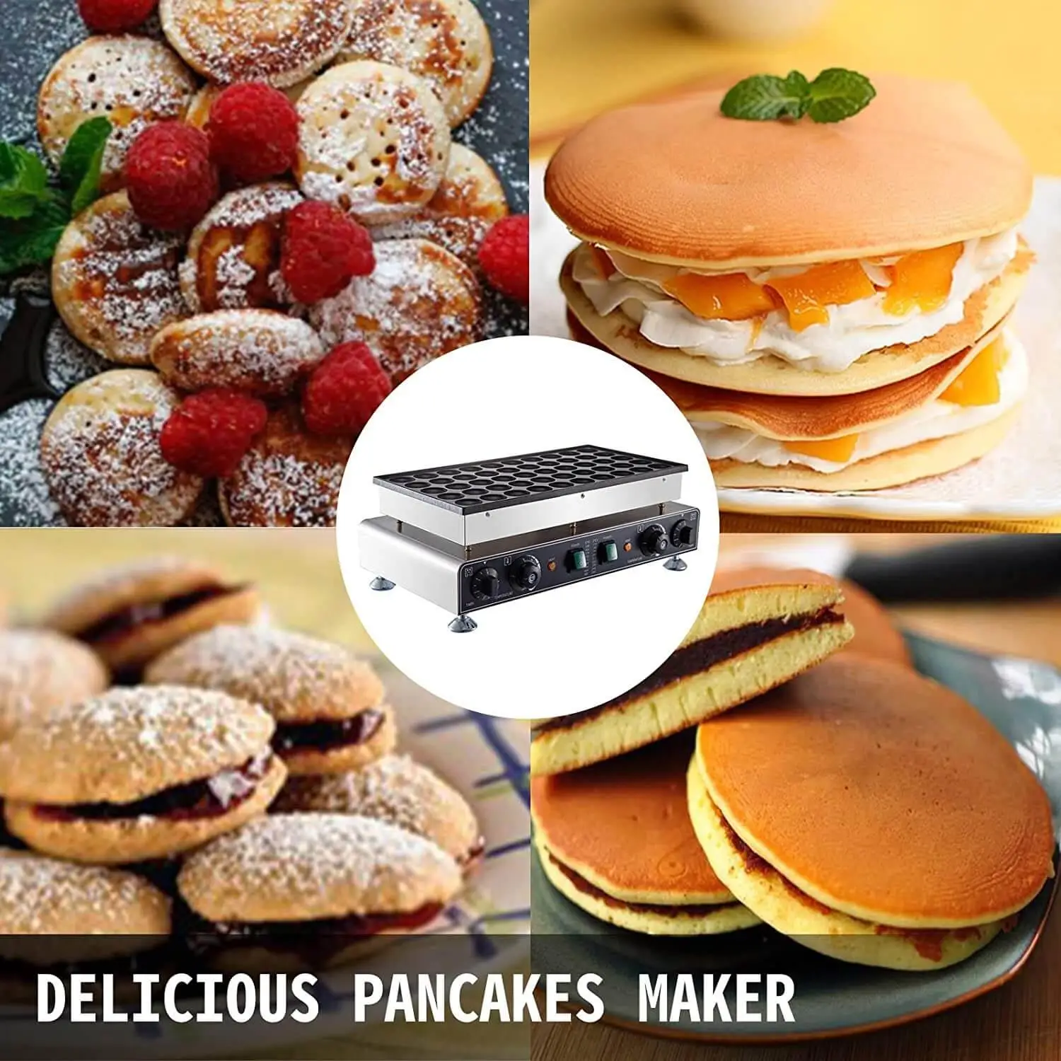  Dyna-Living Dutch Pancake Maker Electric Mini Pancake