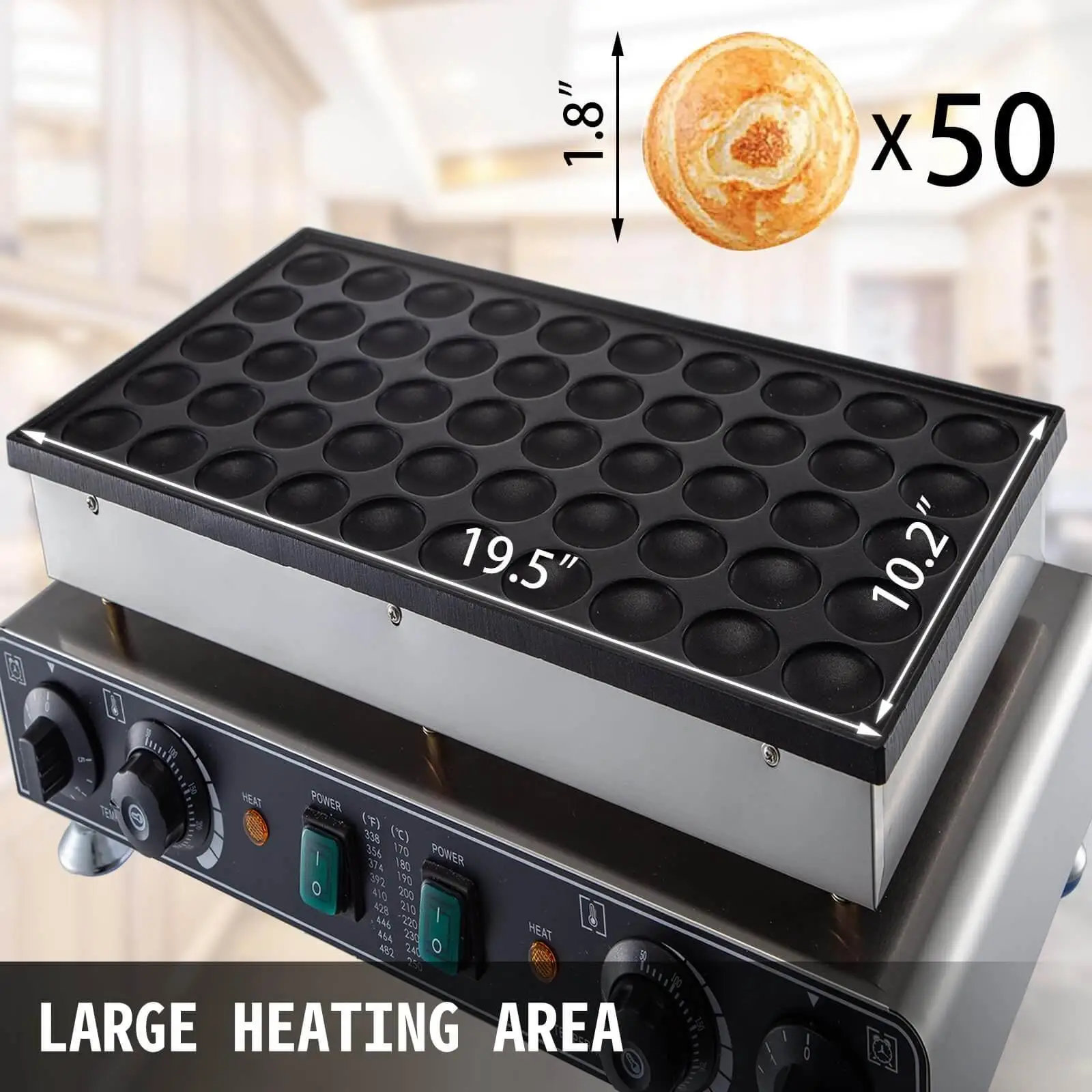 50-capacity VEVOR waffle maker