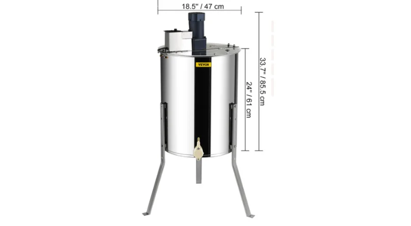 vevor-manual-honey-extractor-3-frames-dimensions