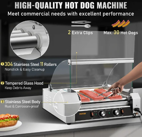 vevor-commercial-hot-dog-maker-specs