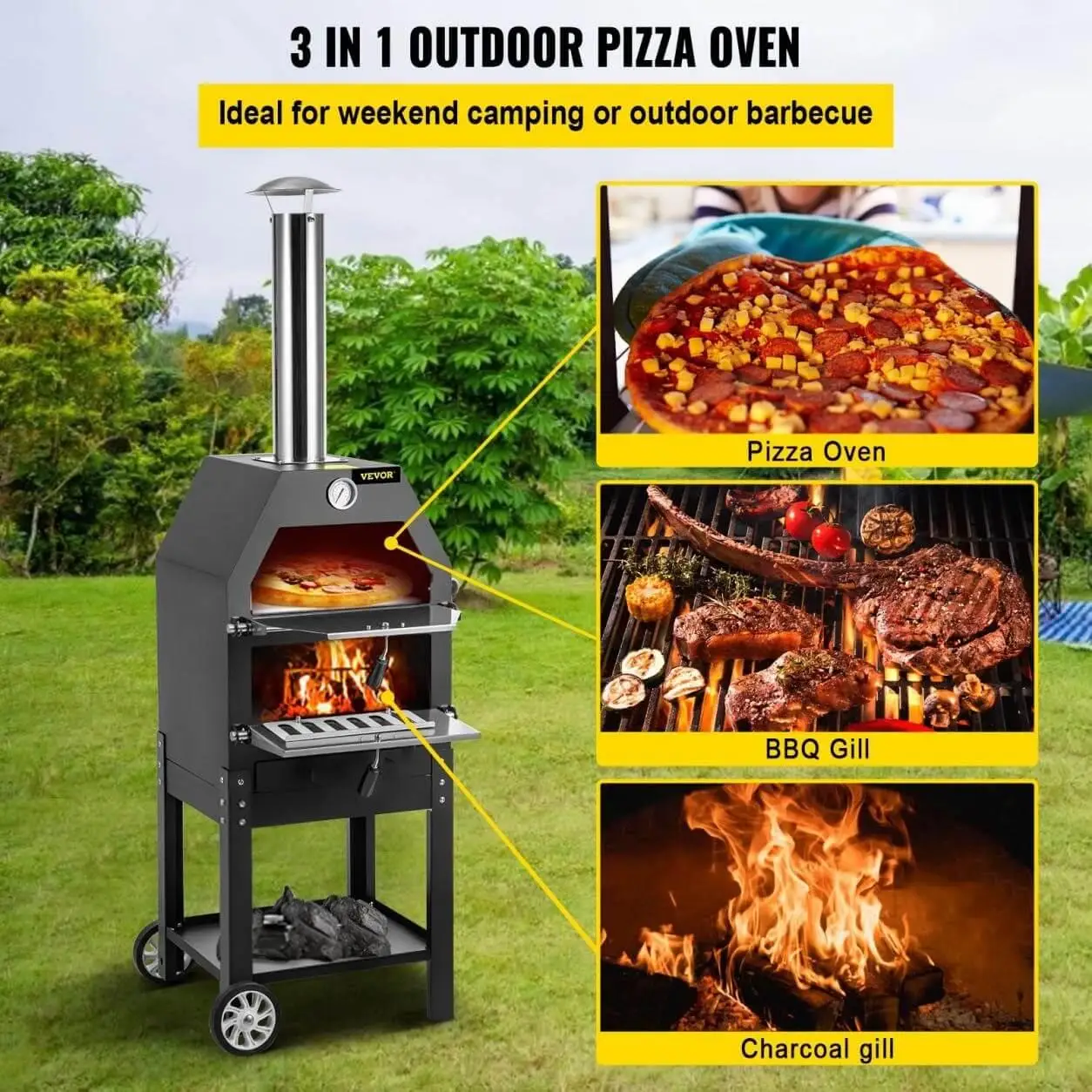 vevor outdoor pizza oven
