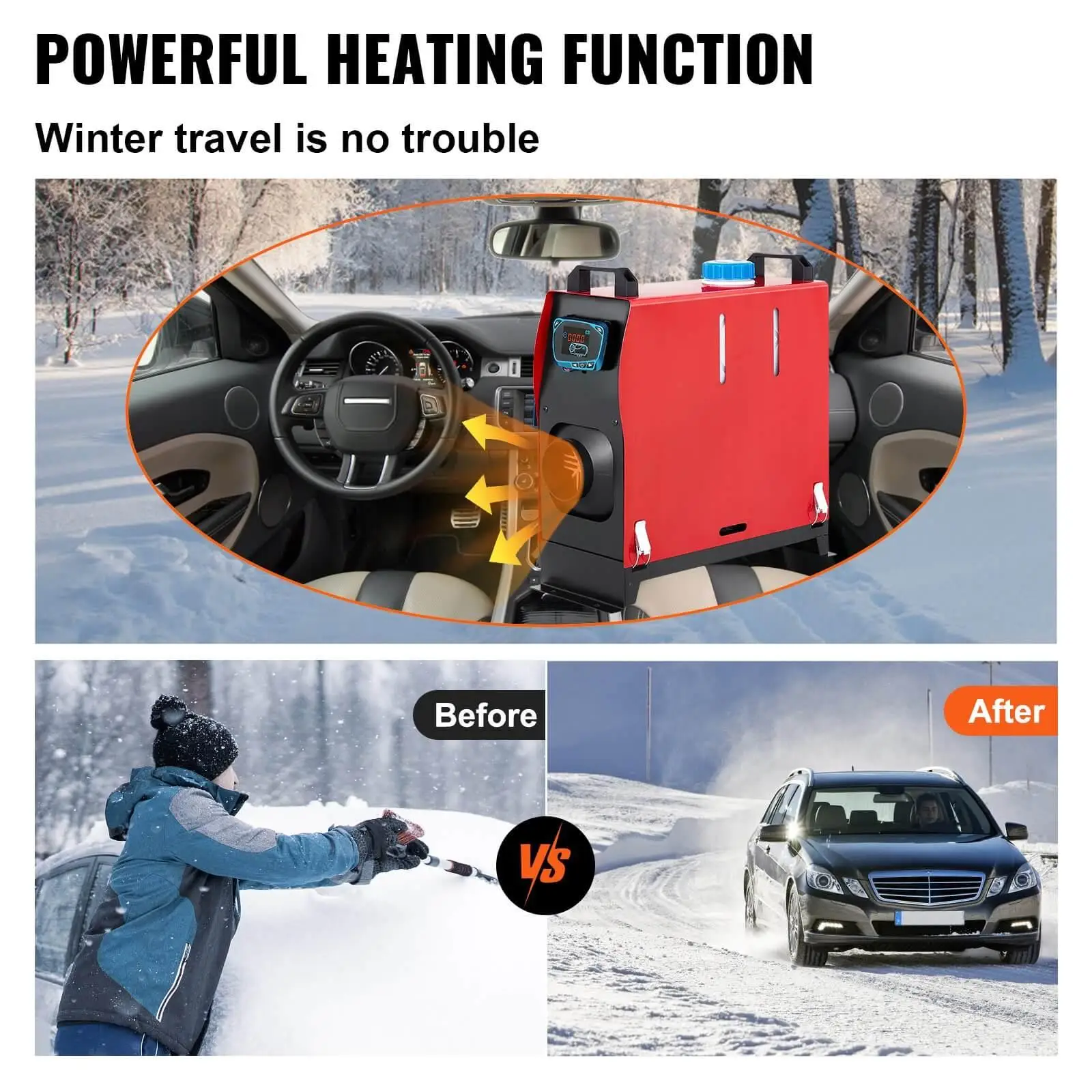 powerful VEVOR diesel car air heater