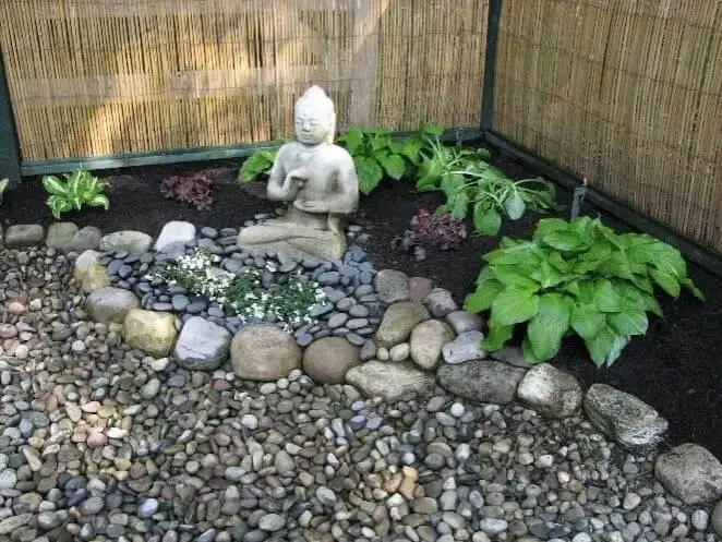 projete um canto de jardim zen