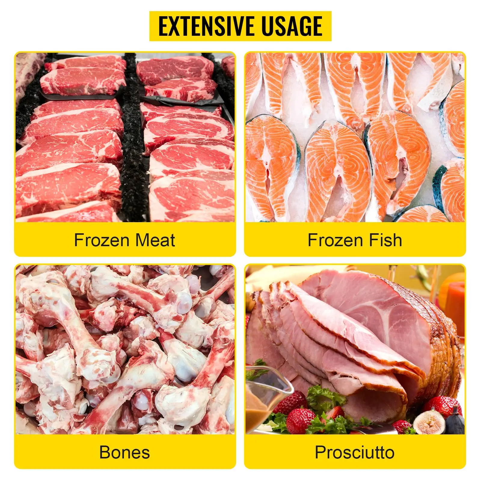 Versatile frozen meat slicer