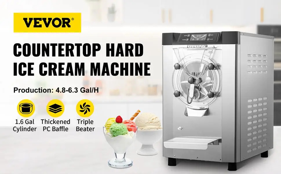 Different types of Countertop Hard Ice Cream Machine