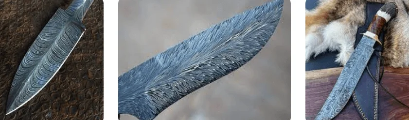 different-types-of-feather-damascus