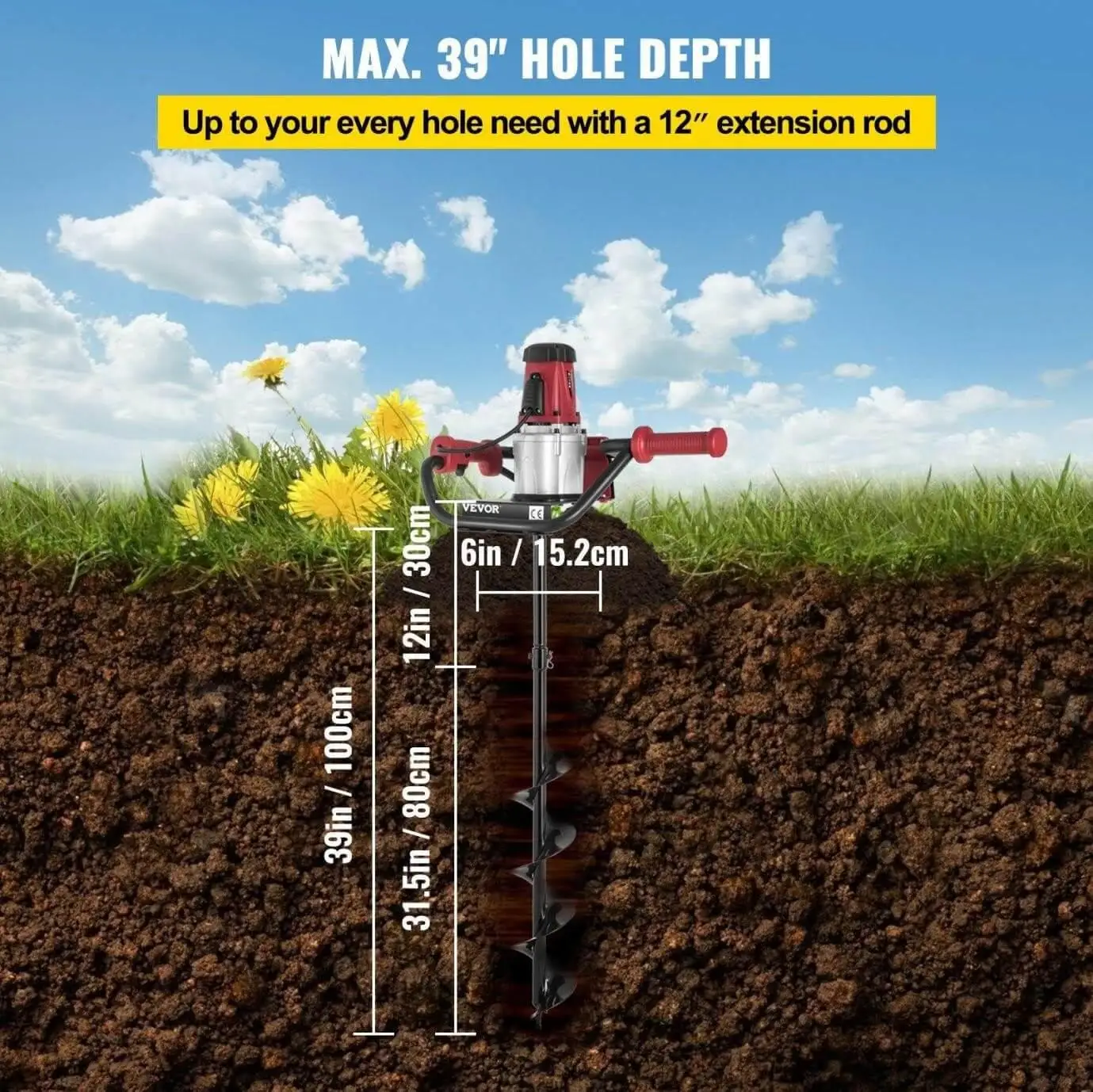 electric-auger-post-hole-digger-hole-depth
