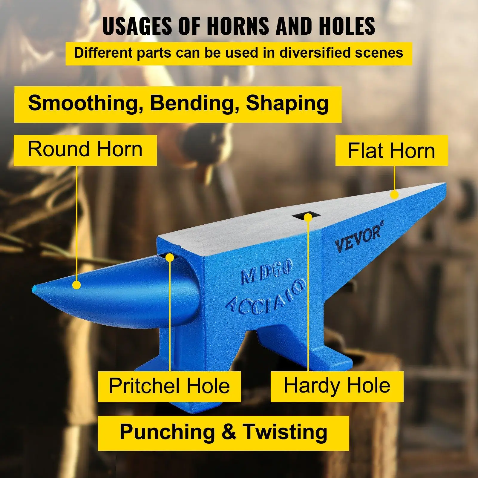 Efficient horns and holes