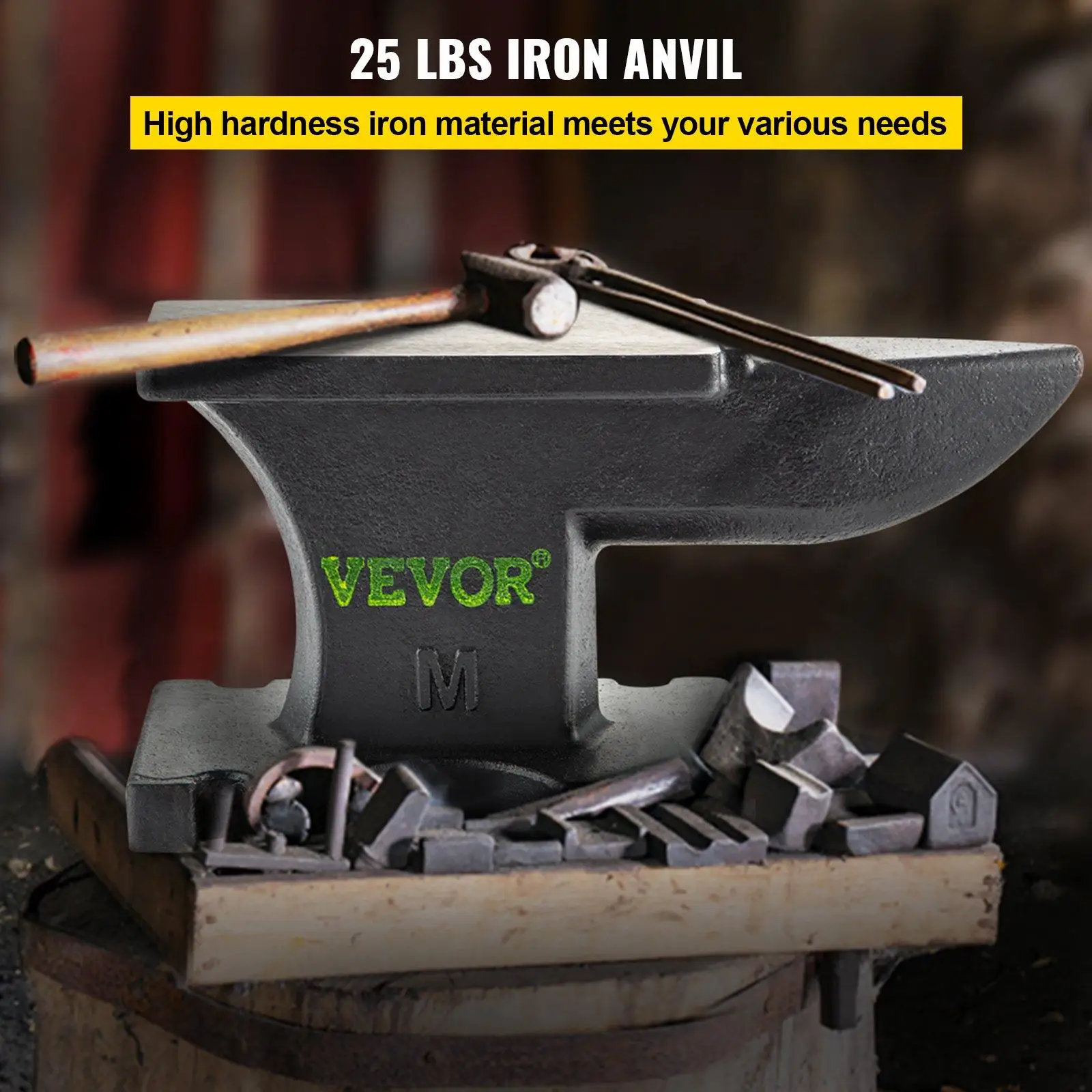 25lbs VEVOR cast iron anvil