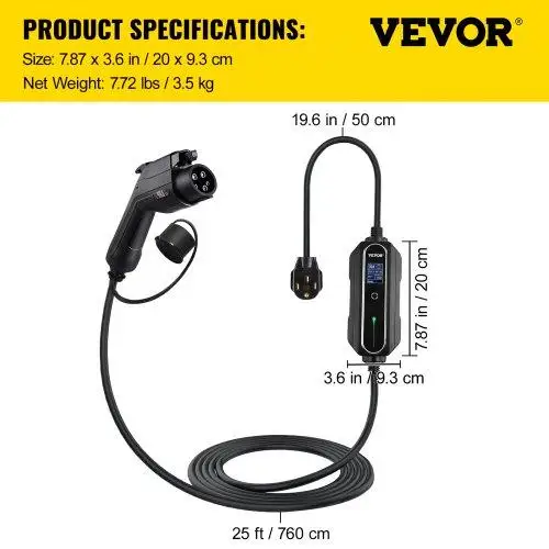 Bærbar EV-oplader