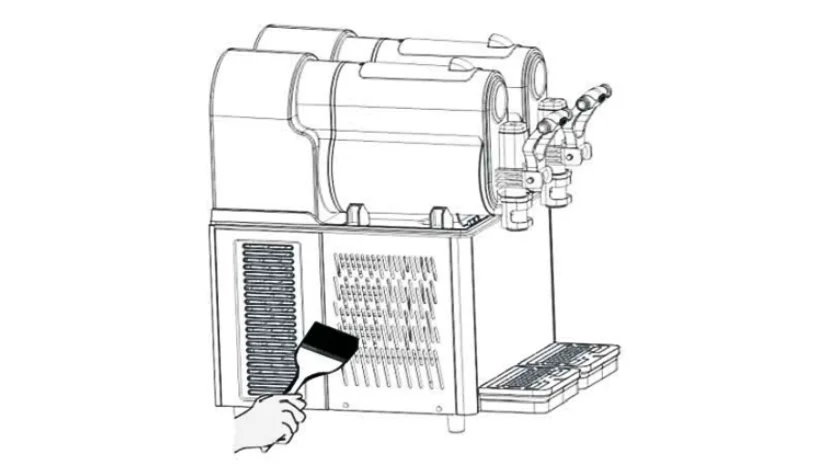 two-bowl slush machine cleaning