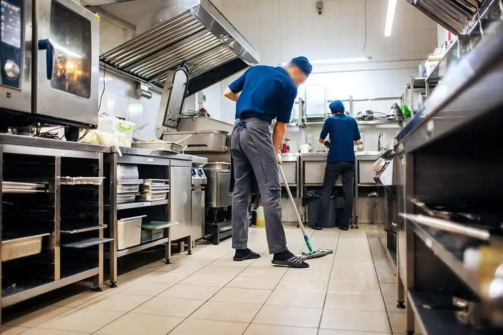 monthly commercial kitchen cleaning routine