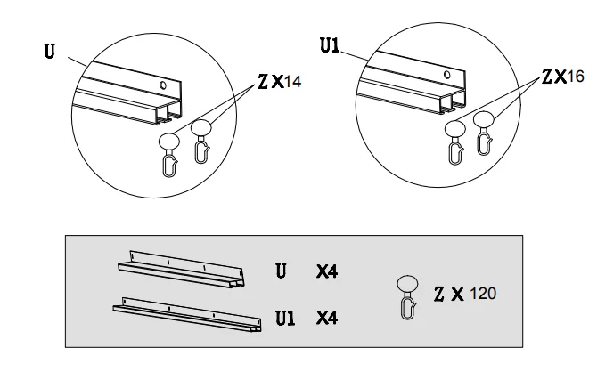 attach short track and long track