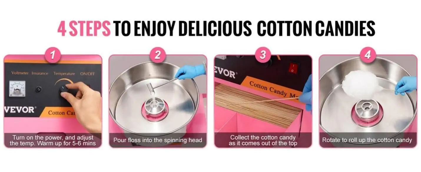 😛 Máquina de ALGODÓN de AZÚCAR☁️🍬 ¡Hacemos algodón de azúcar CASERO! 😍  Cotton Candy Maker español 