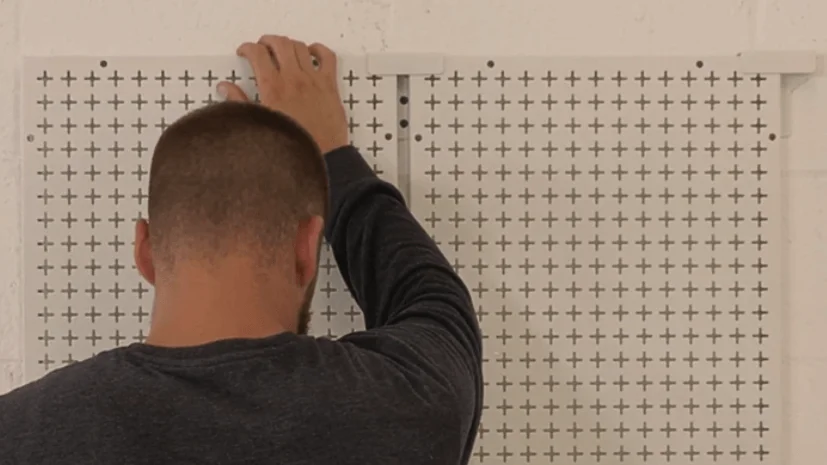 drill pegboard holes