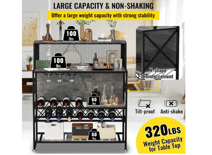 vevor-wine-rack-table-specifications