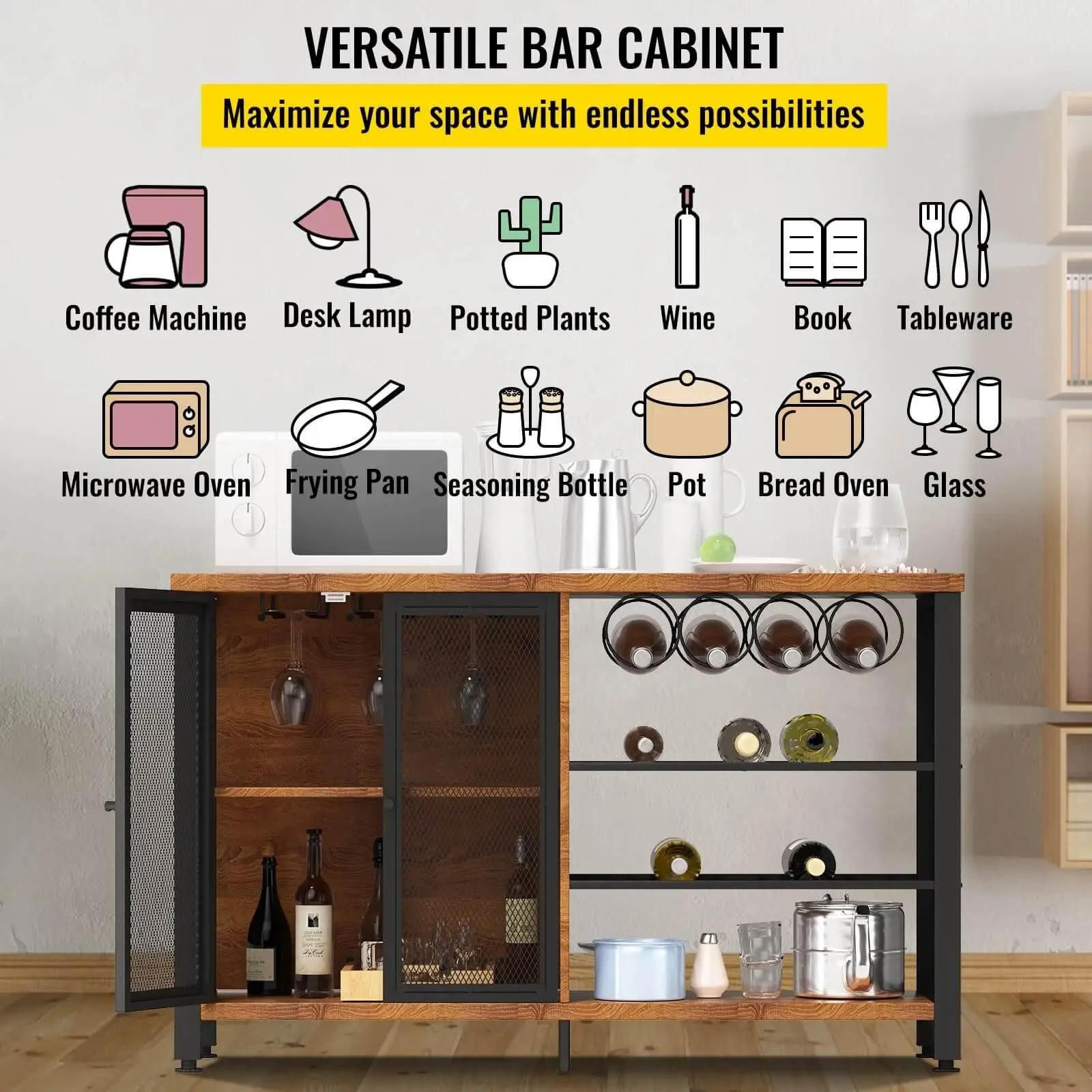 Cómo elegir el mueble bar para vinos y cafés perfecto para tu hogar - VEVOR  Blog