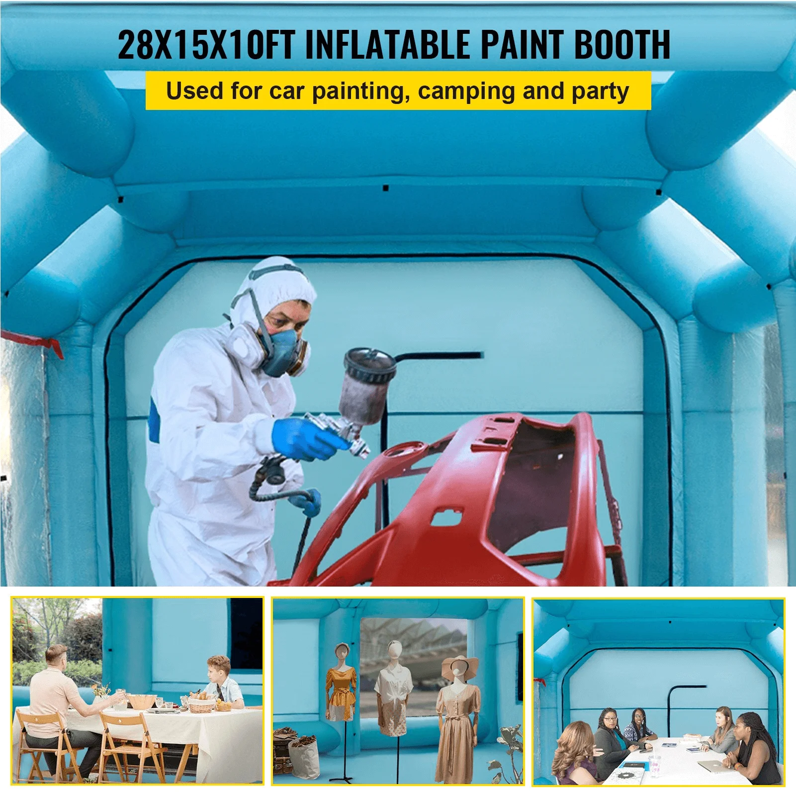 inflatable paint booth