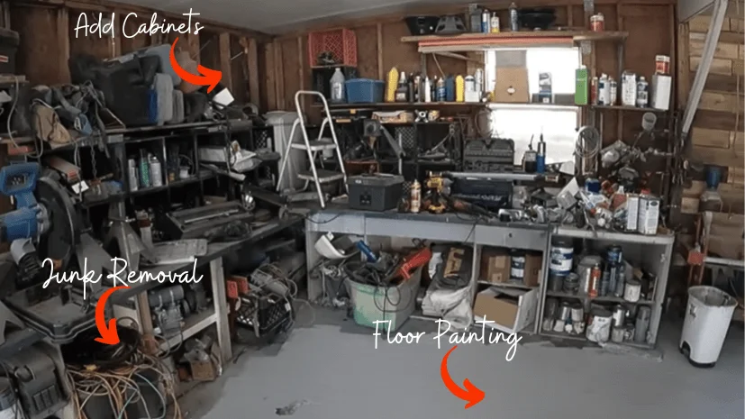 cheap garage makeover