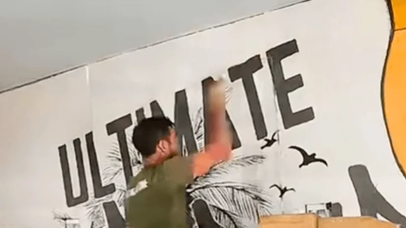 hide mark with wall painting