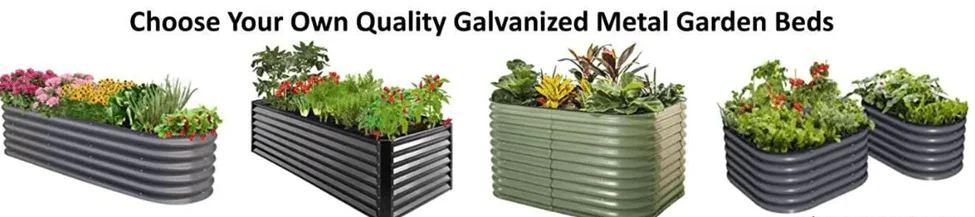 VEVOR galvanized metal garden beds