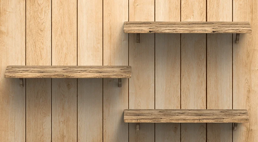 rustic-wooden-shelving
