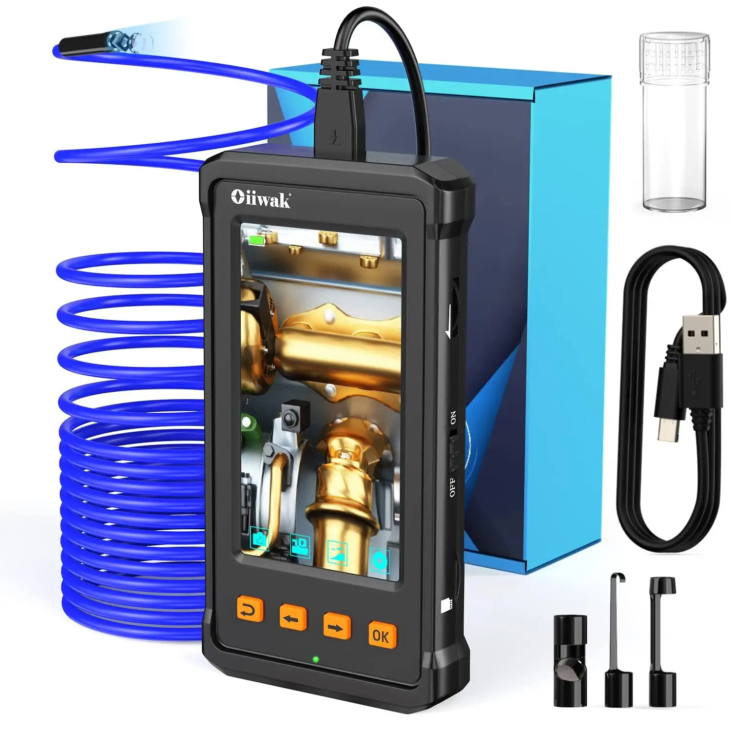 Oiiwak Industrial Borescope Inspection Camera