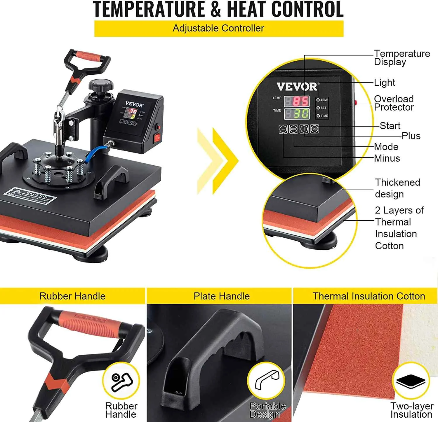 Vevor heat press machine key feature