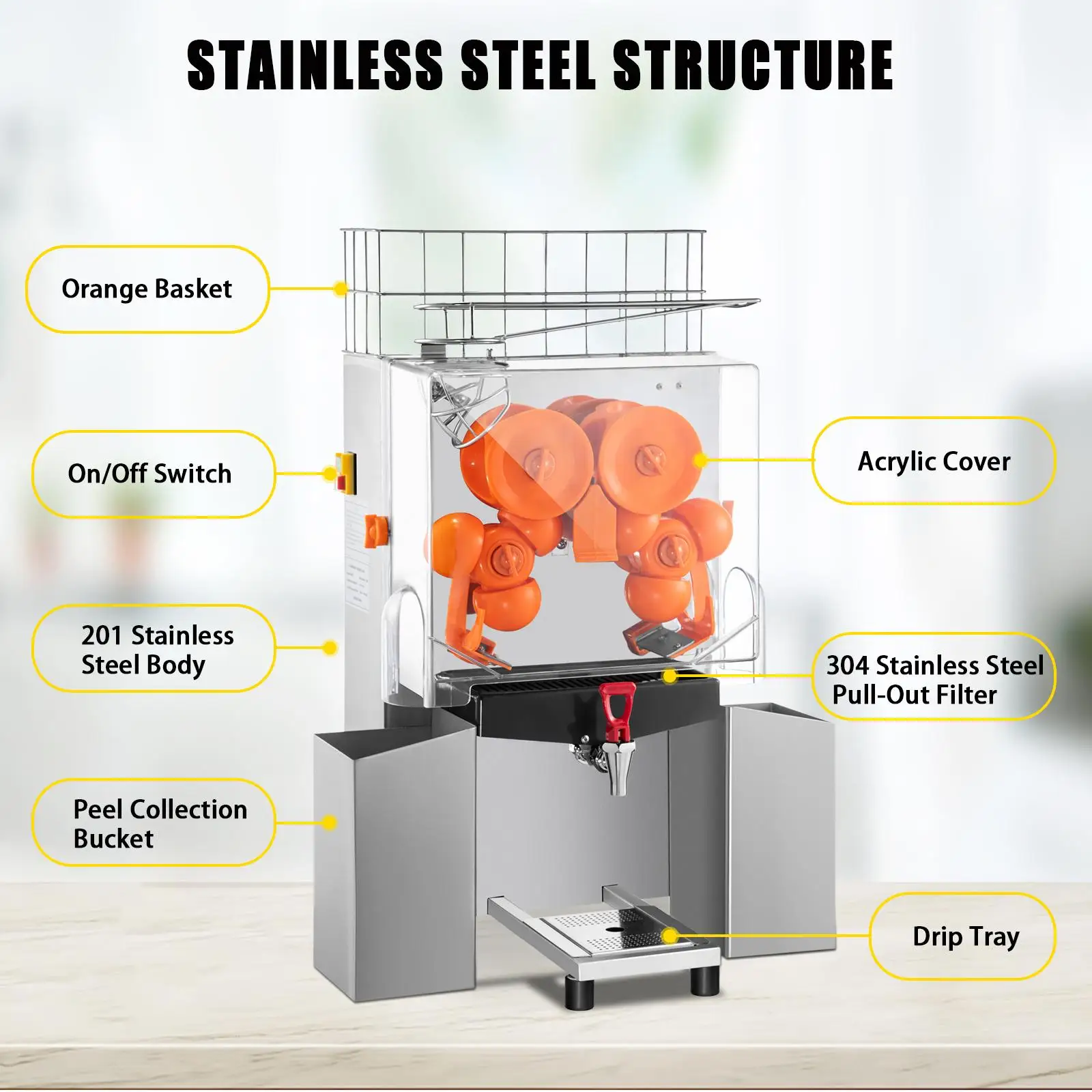 The 5 Best Commercial Orange Juicer Machines for 2024 - VEVOR Blog The 5 Best Commercial Orange Juicer Machines for 2024 - VEVOR Blog