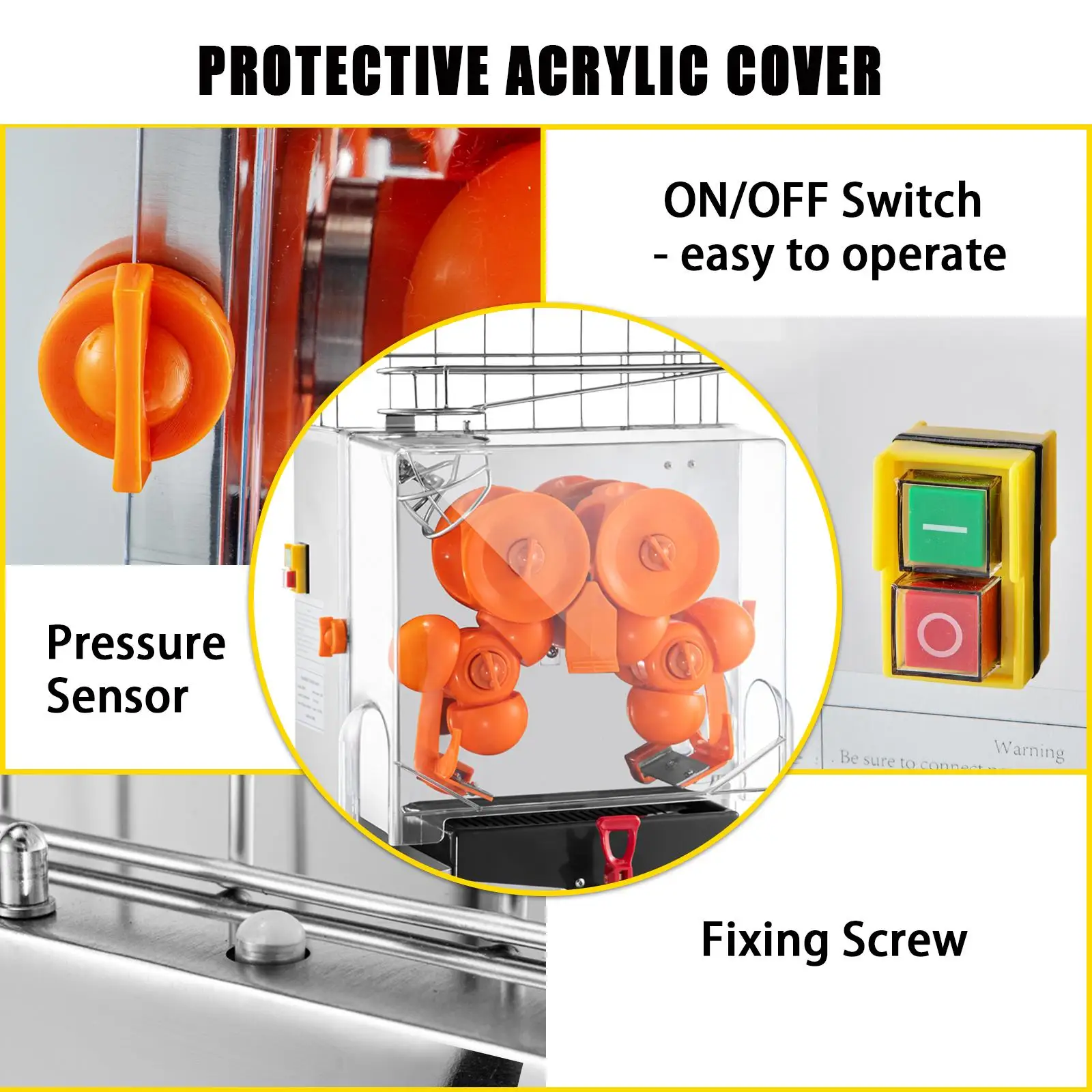 Commercial orange juicer machine