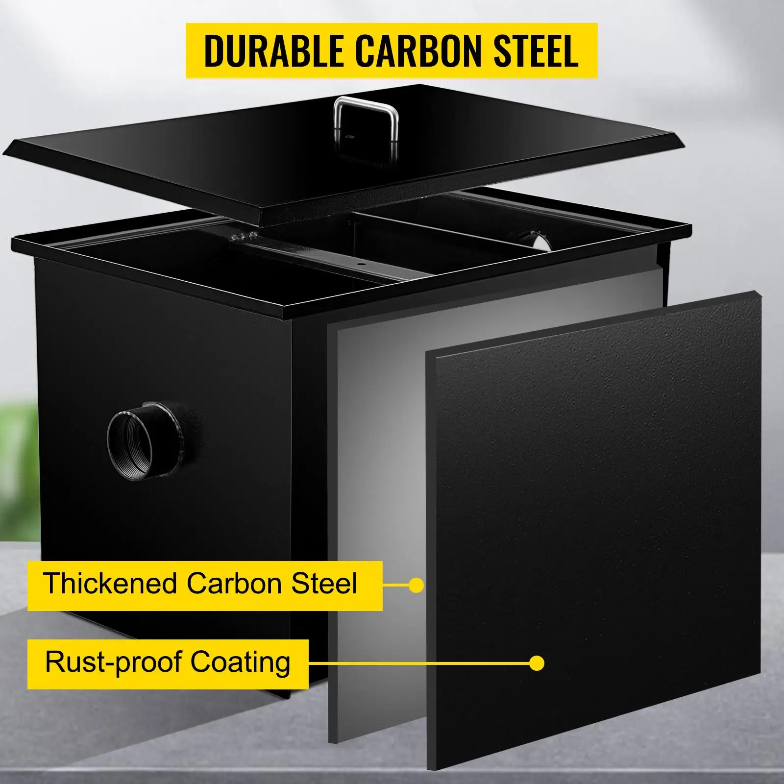 Las 5 mejores trampas de grasa comerciales debajo del fregadero para 2024 -  Blog VEVOR, image size:1600x1600