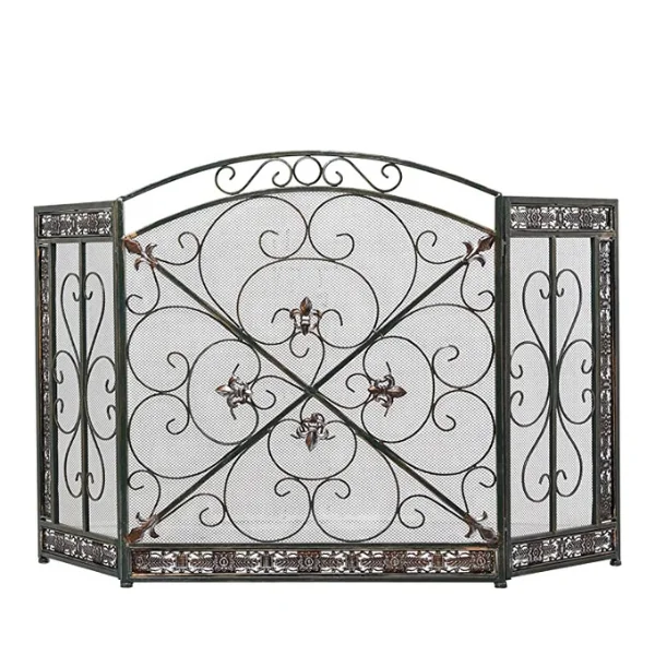 Deco 79 Metal Fireplace Screen