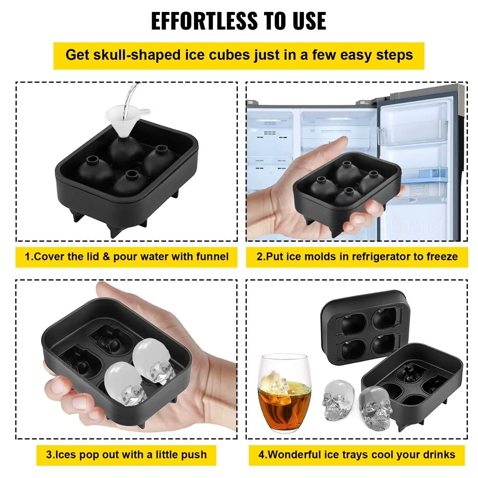 The 5 best skull ice cubes, tray and molds for 2024 VEVOR Blog