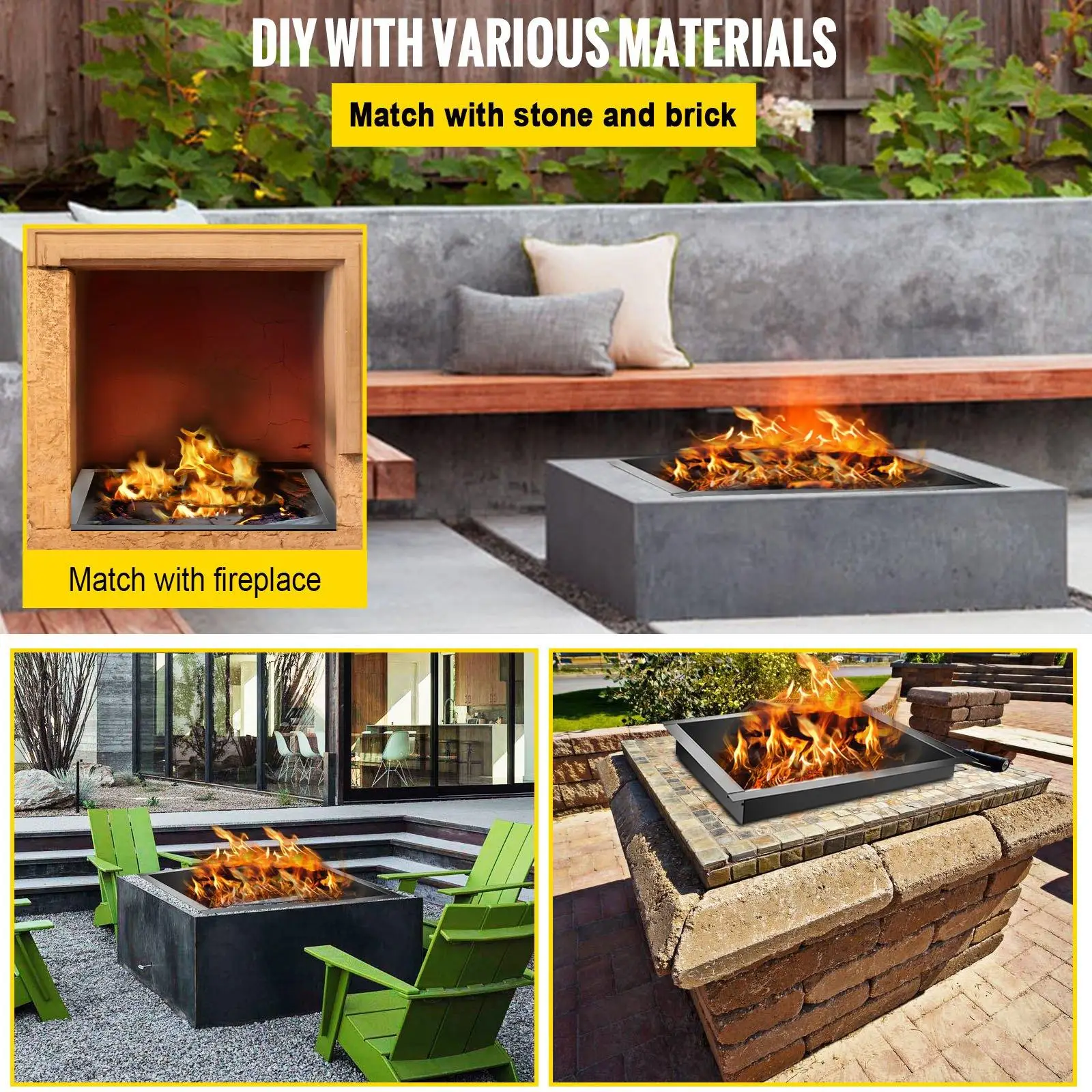 The 7 Best Square Fire Pit Rings Reviews and Buying Guide VEVOR Blog
