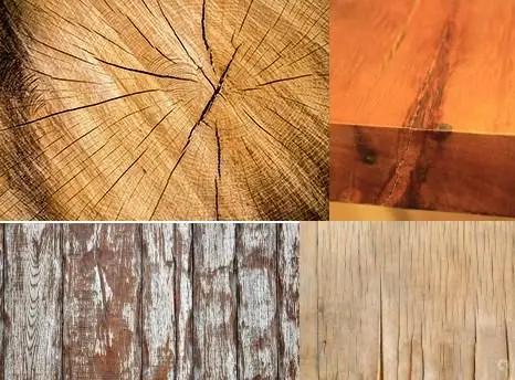 old cracked table