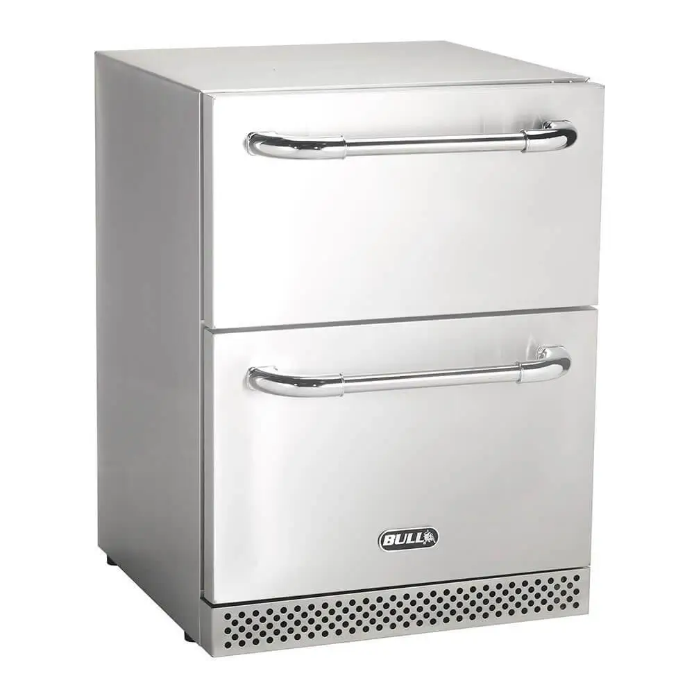bull premium double drawer outdoor refrigerator