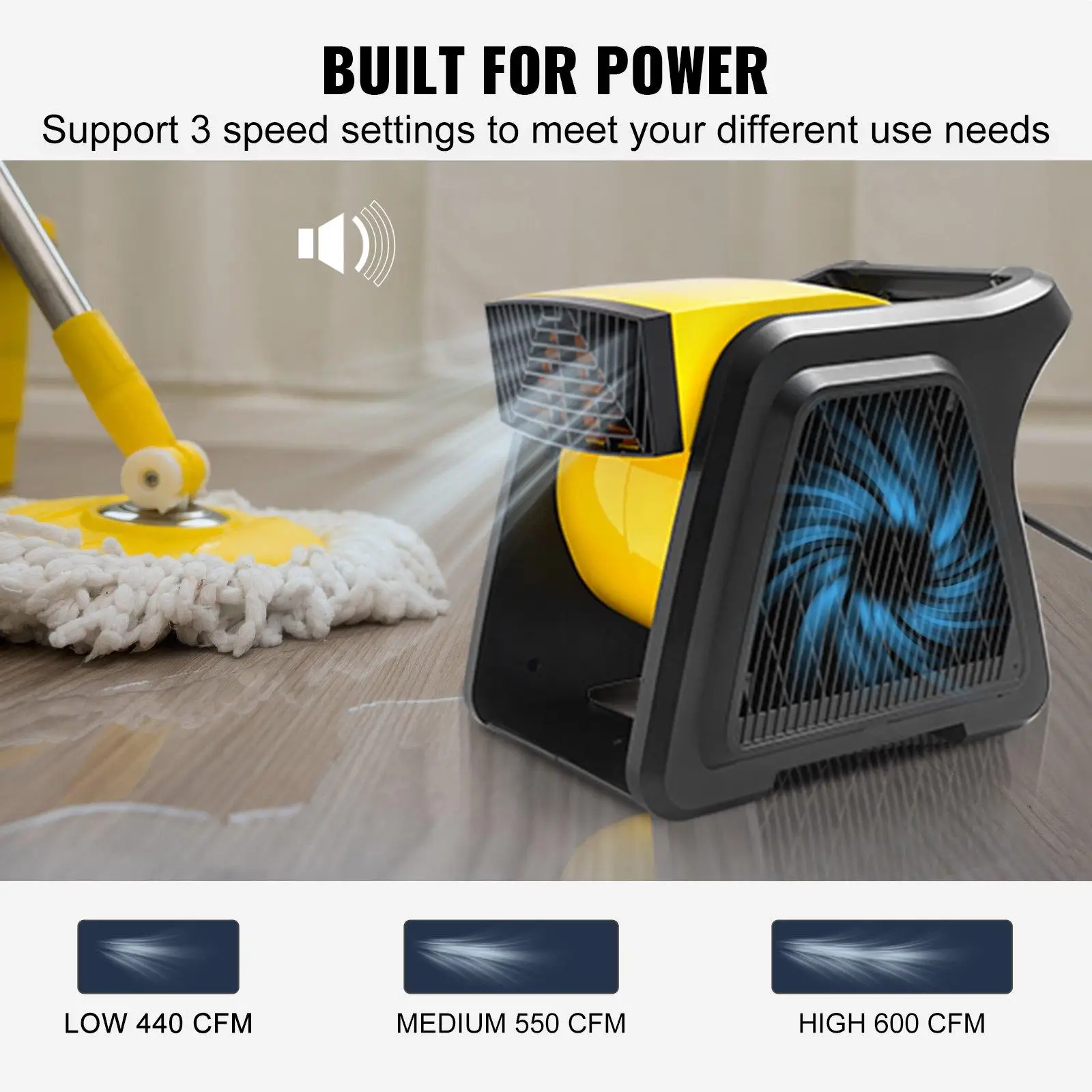 pivoting utility blower fan