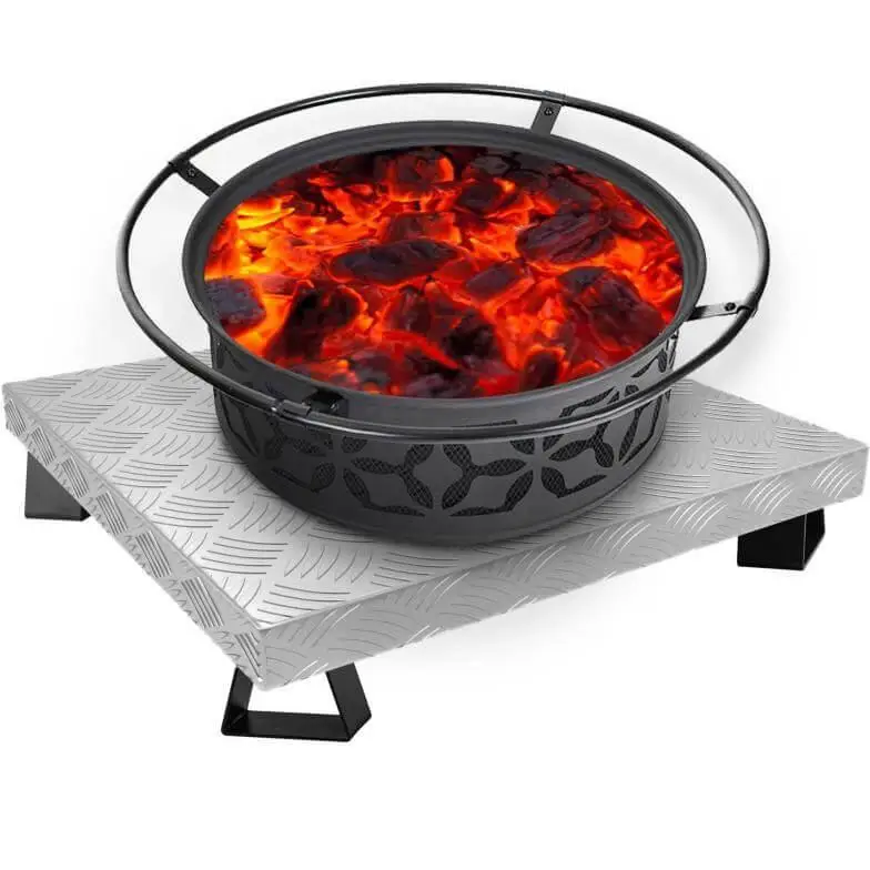 fire pit heat shield