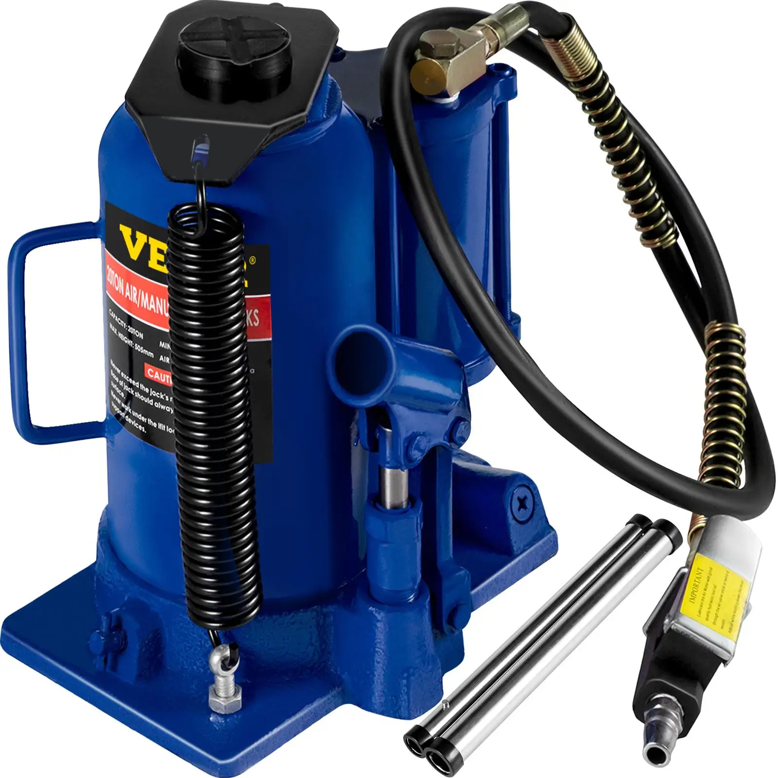 Air over hydraulic jack