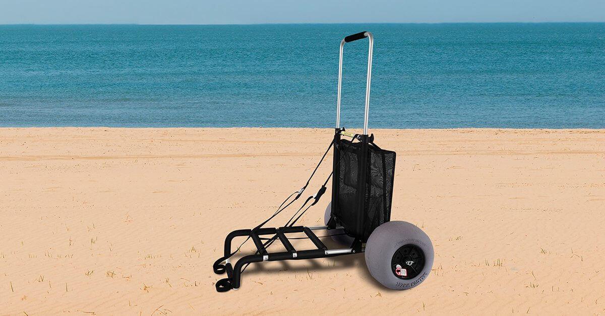 VEVOR Beach Carts for Sand, 23\ x 15\ Cargo Deck, w/ 13\ TPU