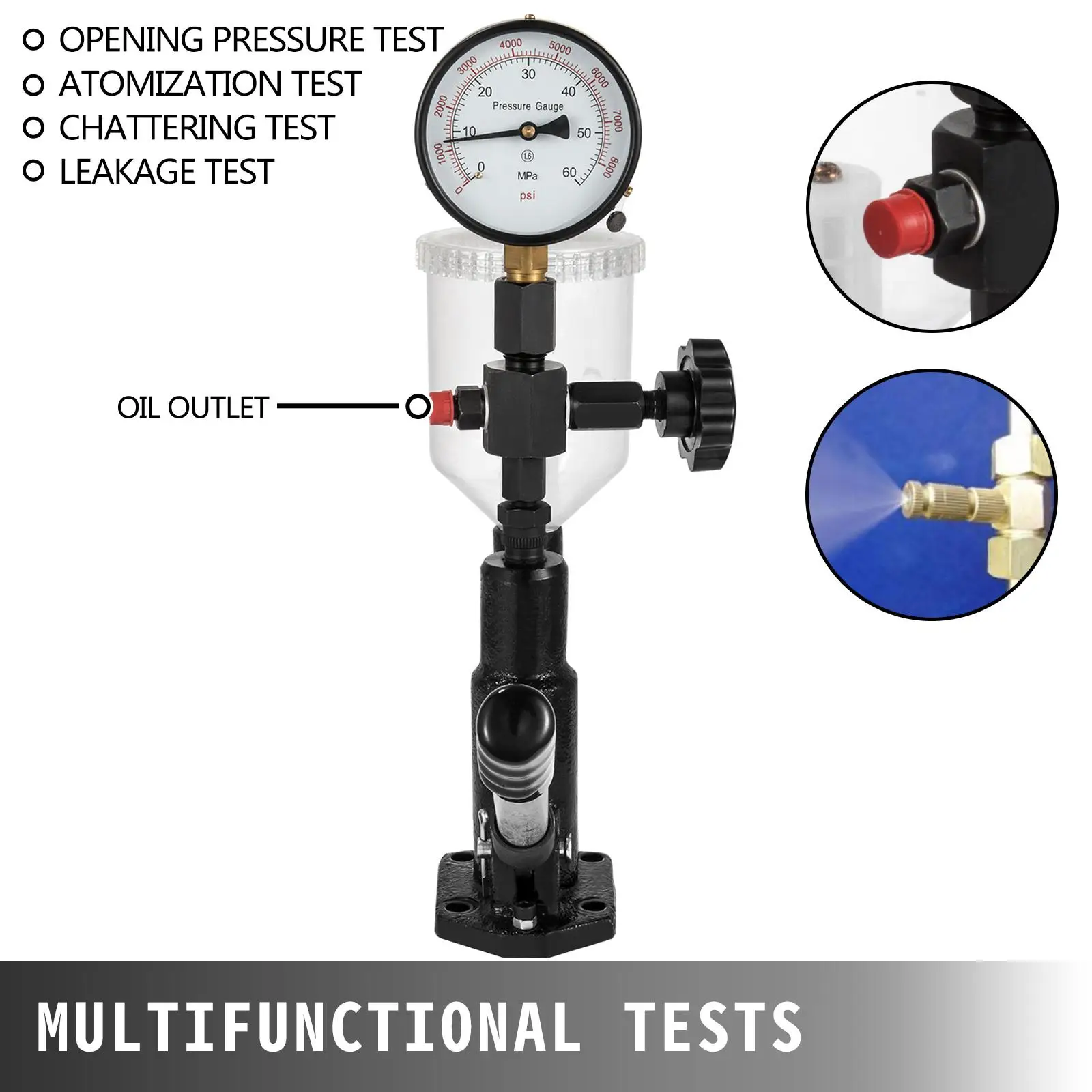 Fuel/diesel injection tester
