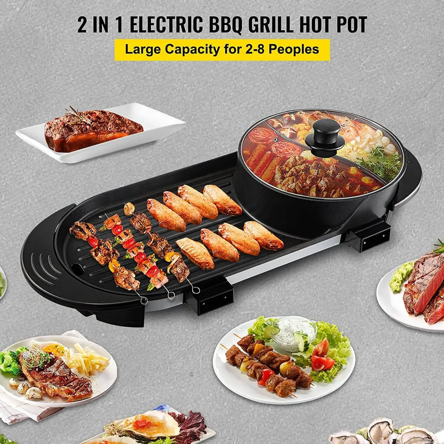 EVOR Electric Hot Pot with Divider