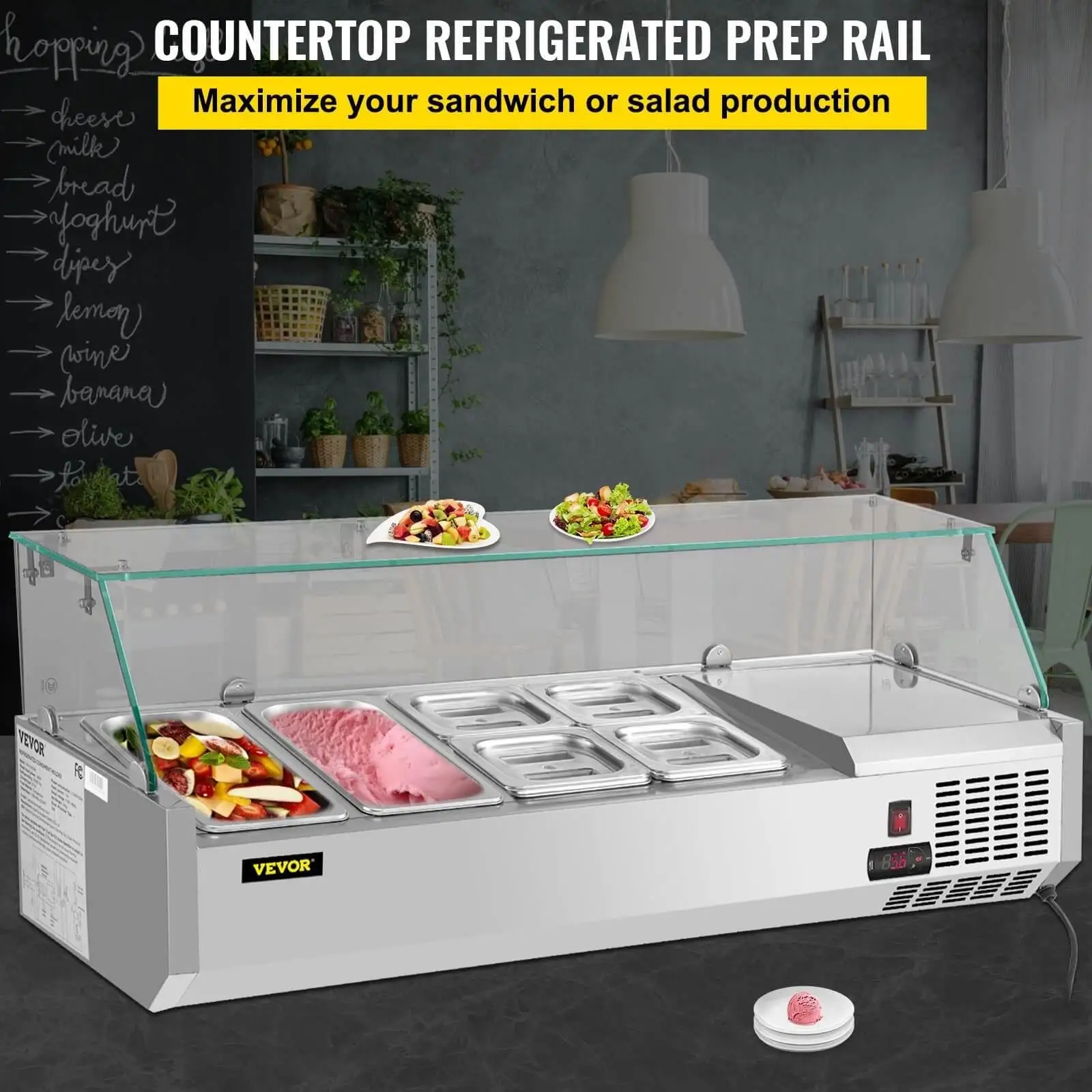 Refrigerated Countertop Food Prep Station
